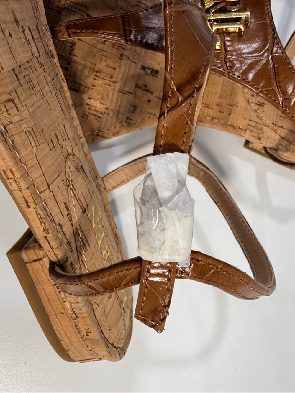 Ralph Lauren Ellington Brown Leather Thong Slingback Sandals Women’s Size 8.5 - Picture 8 of 13